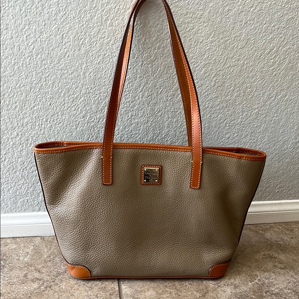 Dooney & Bourke Tan and Brown Classic Tote